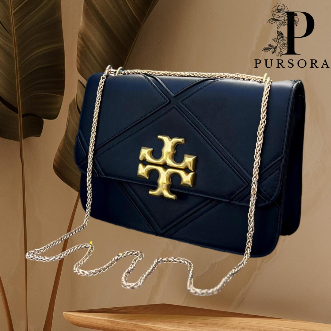 Stylish Tory Crossbody Bag with High-Quality Long Chain