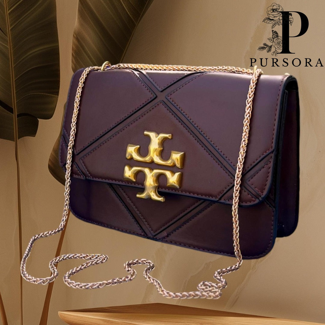 Stylish Tory Crossbody Bag with High-Quality Long Chain